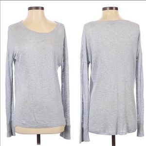 Vince XS Pastel Drop Shoulder Knit Circle Neck Top